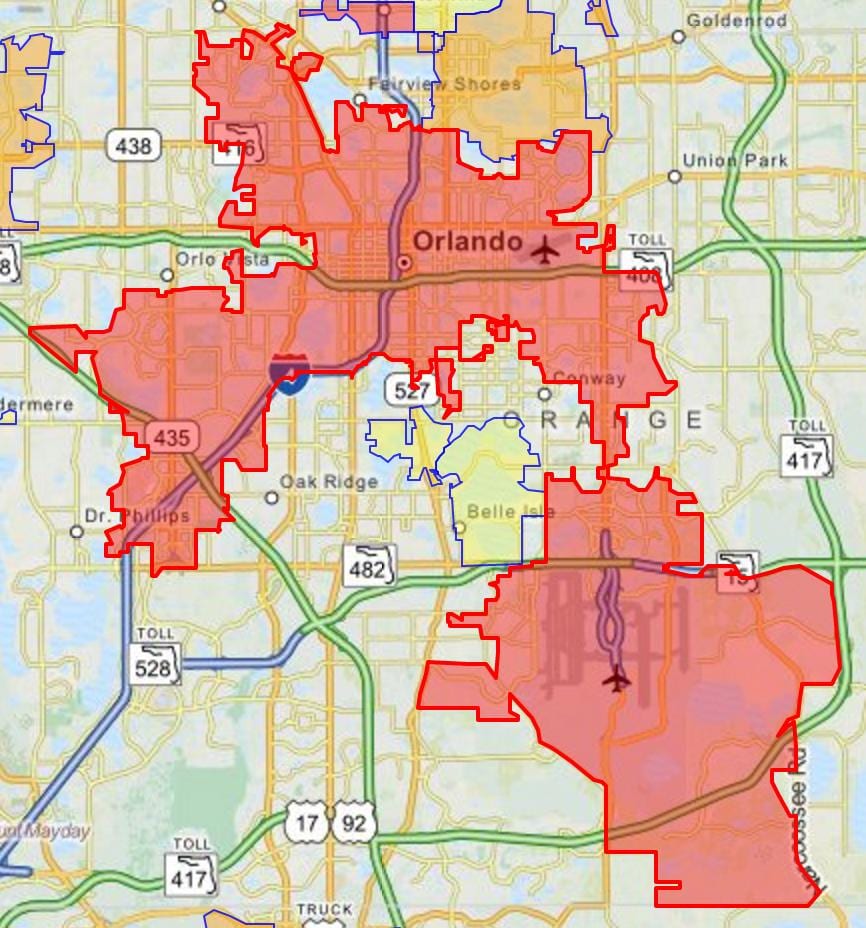 Orlando carte de la criminalité